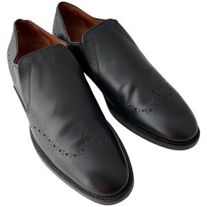 Allen Edmonds Lucca Black Leather Slip-On Italian Loafers Men’s Size 8D